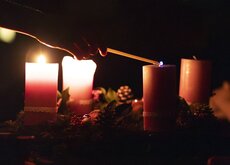 Entzünden der 3. Kerze am Adventskranz
